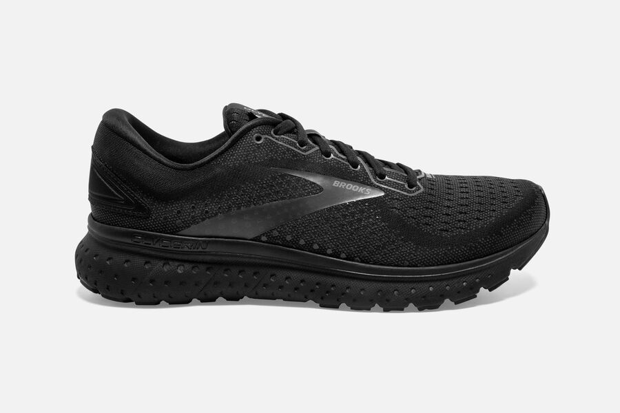 Brooks Glycerin 18 Road Running Shoes Mens Black 312084-QEA